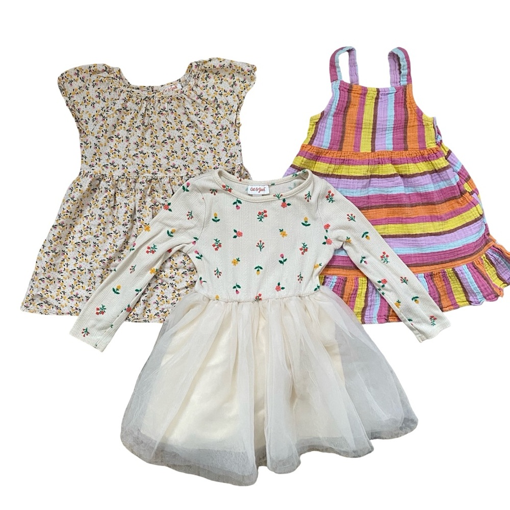 Cat & Jack Spring and Summer Dress Bundle - 3T & 4T